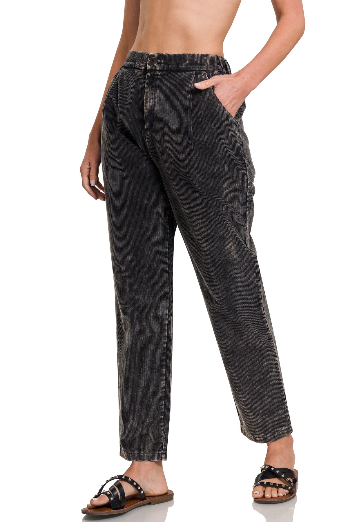 Pleated Trousers Fashion Trendy Stylish Vintage Inspired Retro Fashion Casual Wear