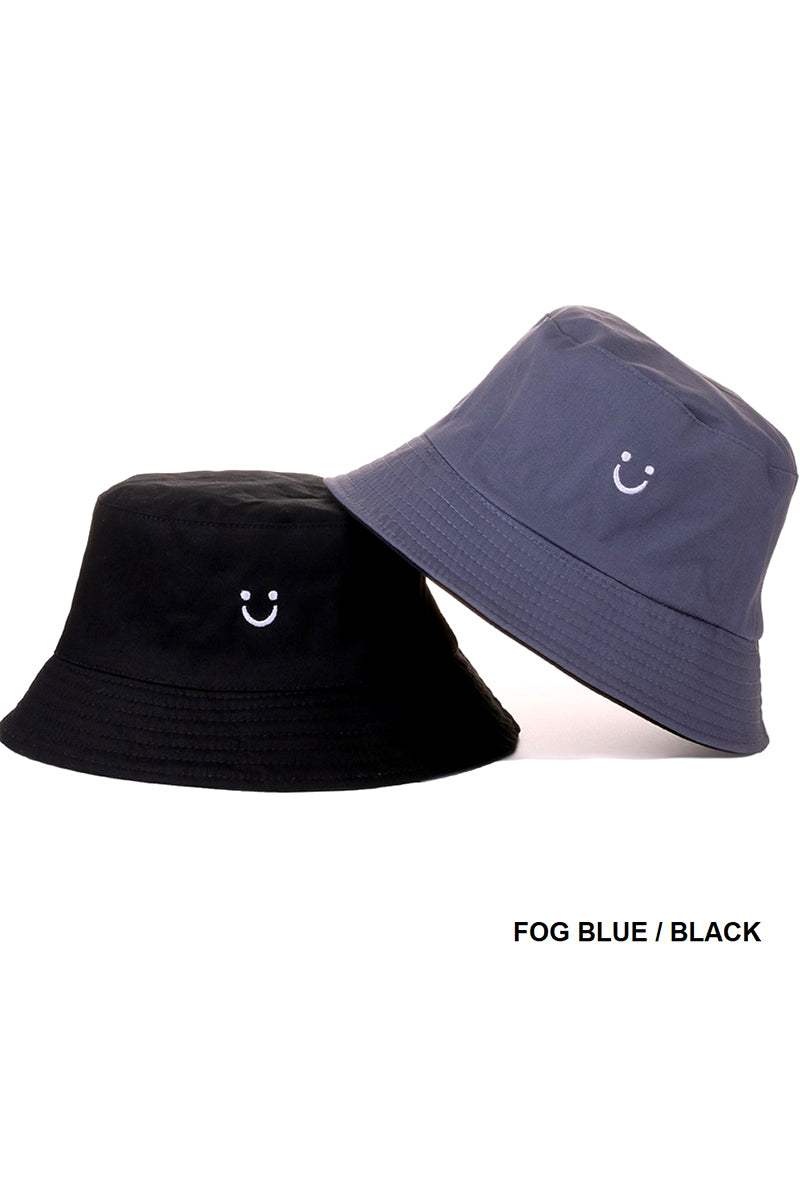 Bucket Hat Reversible Smiley Face Design Trendy Headwear Fashionable Hat Summer Style Streetwear Casual Fashion Outdoor Accessories Reversible Bucket Hat Smile Print Hat